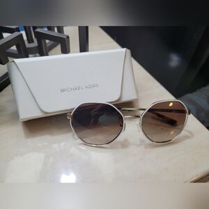Michael Kors Silver Sunglasses with Case